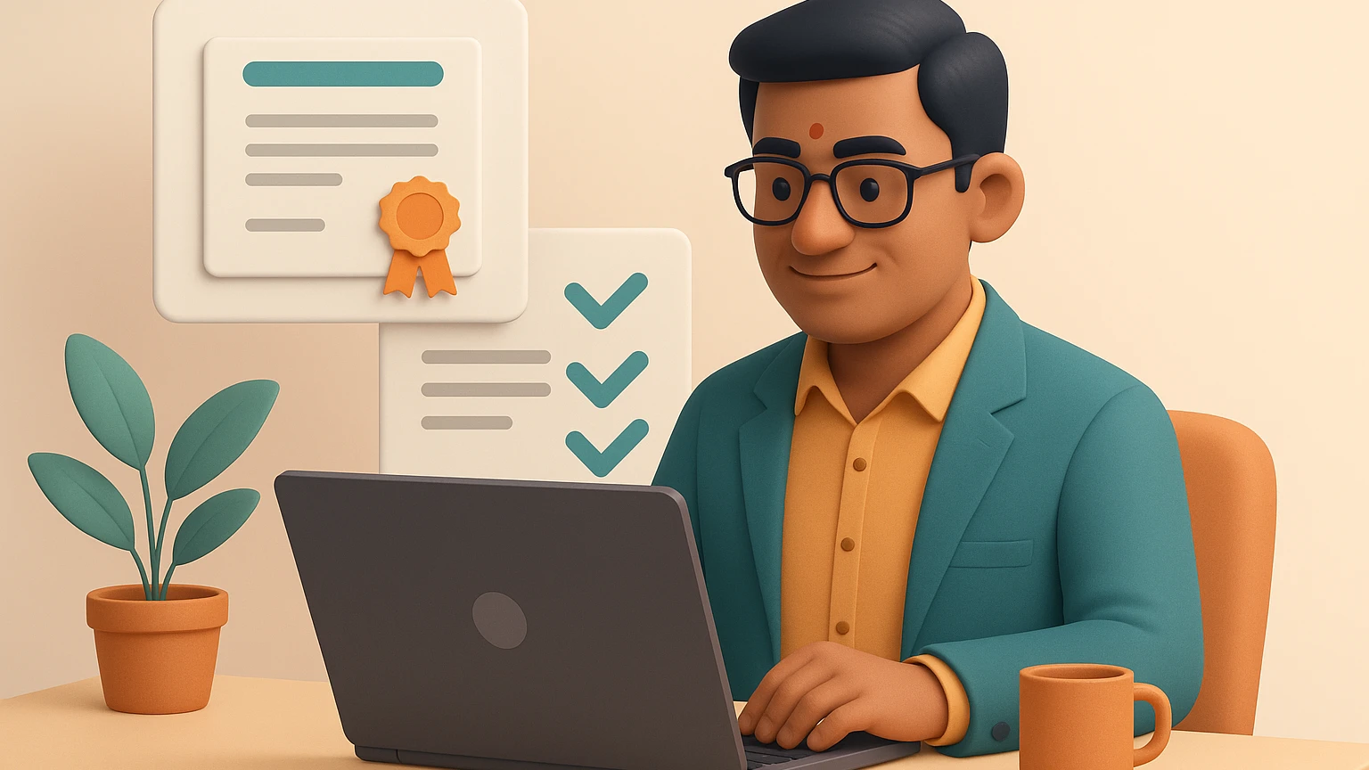 Certification and placement tracking dashboard in training institute management software