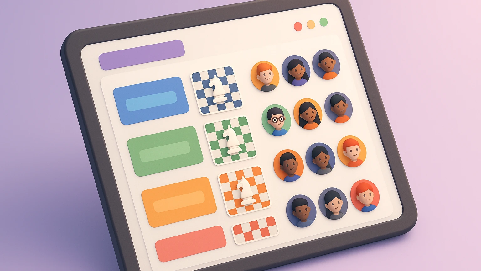 Rating-based batch management dashboard inside chess academy management software