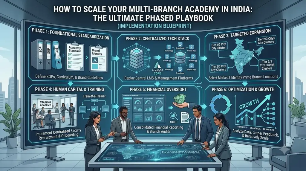 multi-branch academy management software